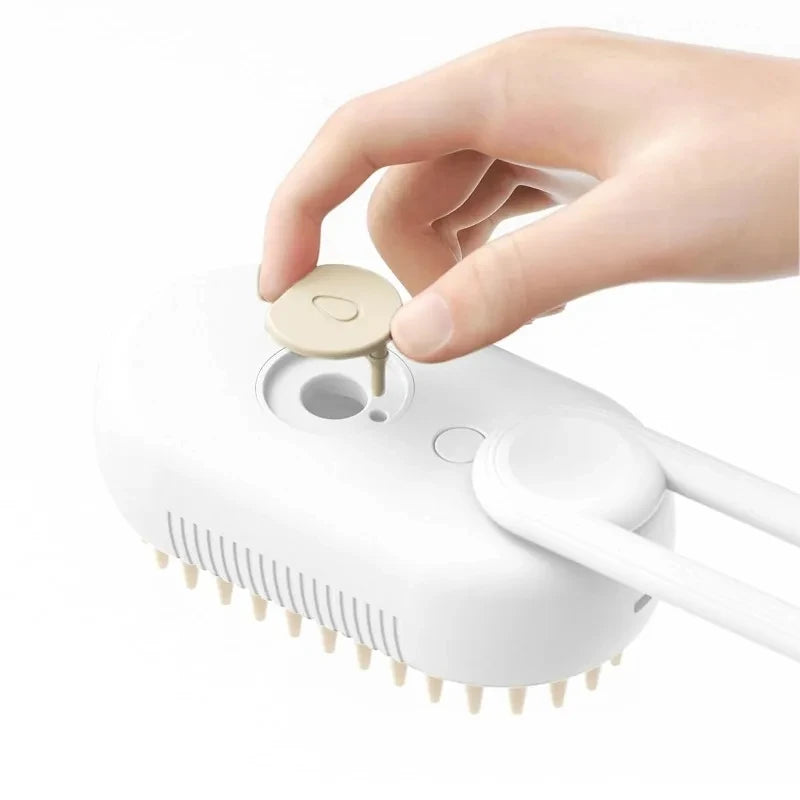 Network Paw Fresh Brush USB-C rechargeable steam pet brush